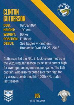 2021 NRL Traders #095 Clinton Gutherson Back